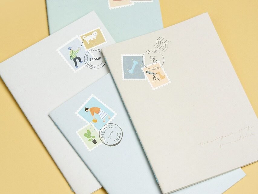 envelope, letter, gift, congratulations, stamp, orange letter, orange gift