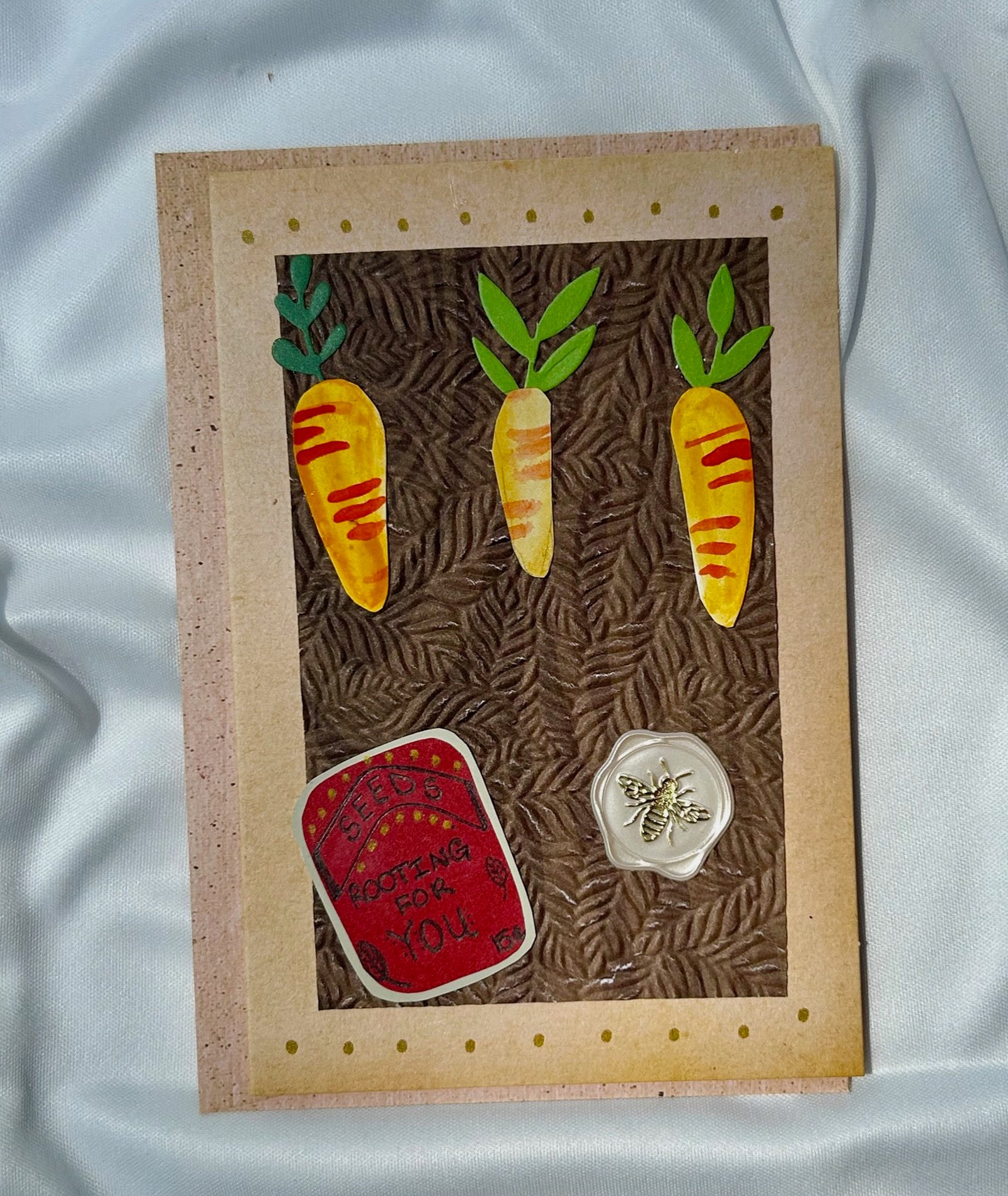 Handmade Encouragement Greeting Card - "Rooting For You" - Image 2