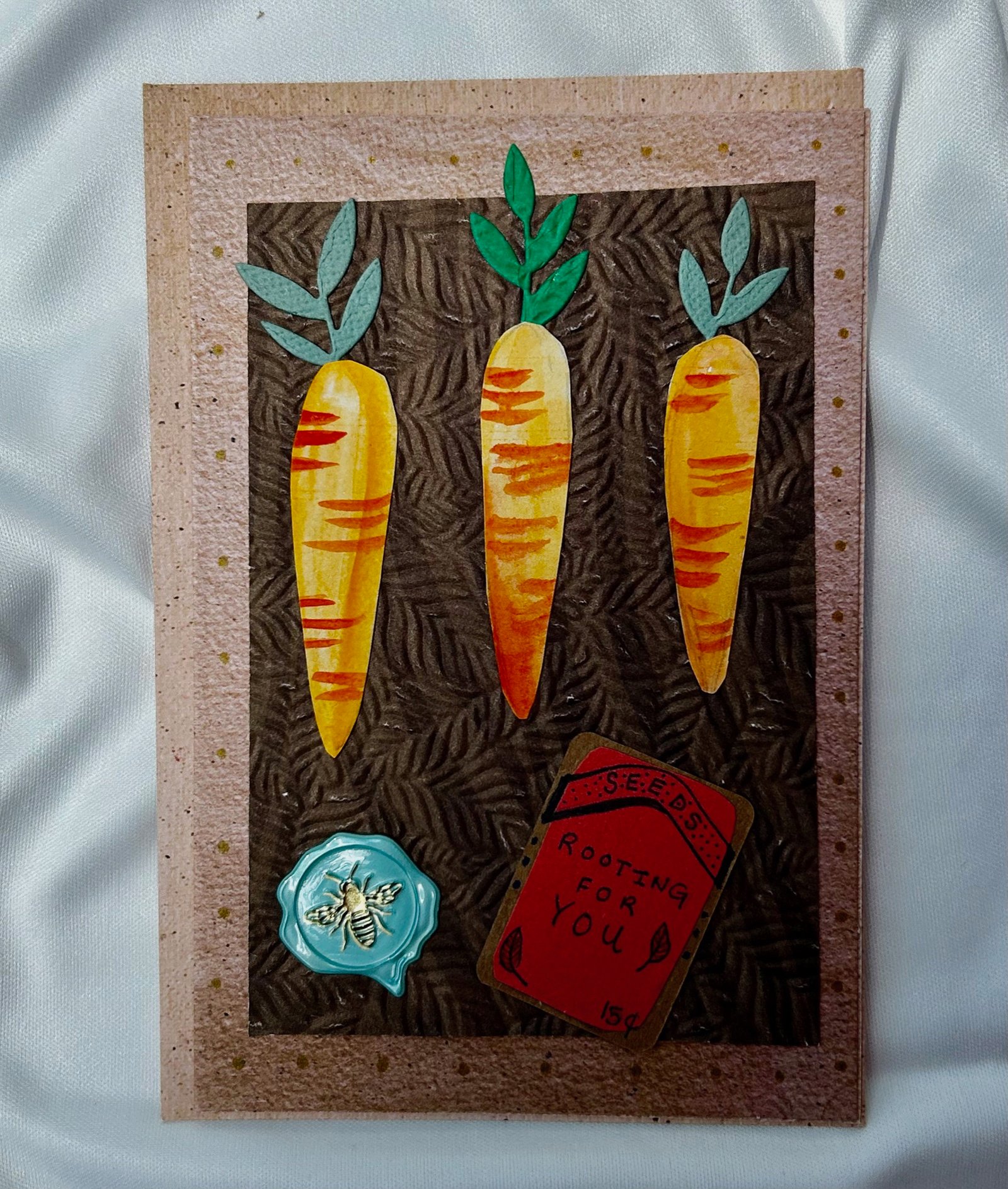 Handmade Encouragement Greeting Card - "Rooting For You" - Image 3