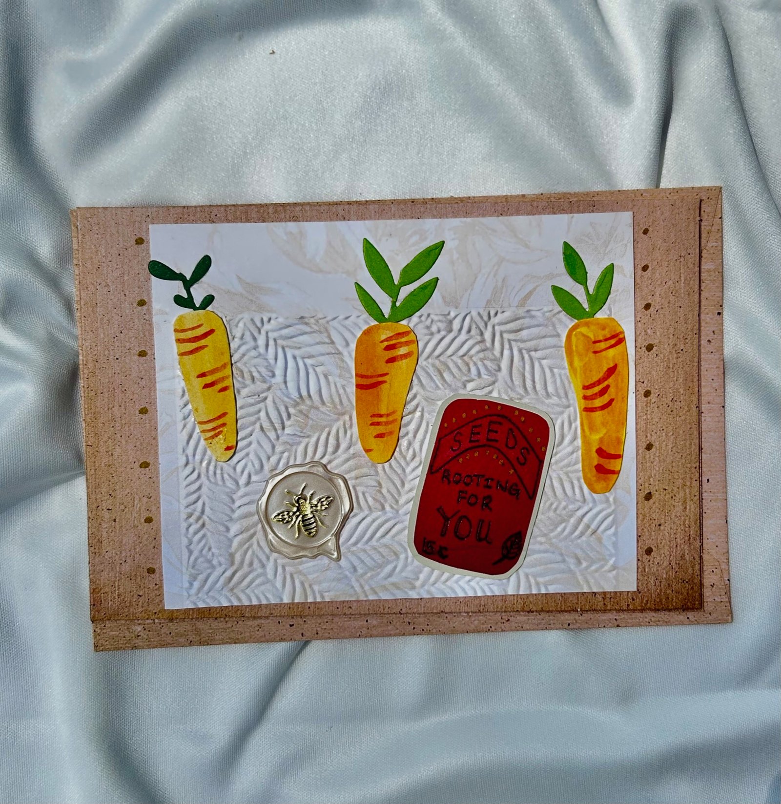 Handmade Encouragement Greeting Card - "Rooting For You" - Image 4