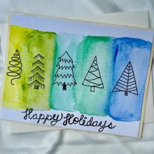 Cool Shade Trees Holiday Card - "Happy Holidays"